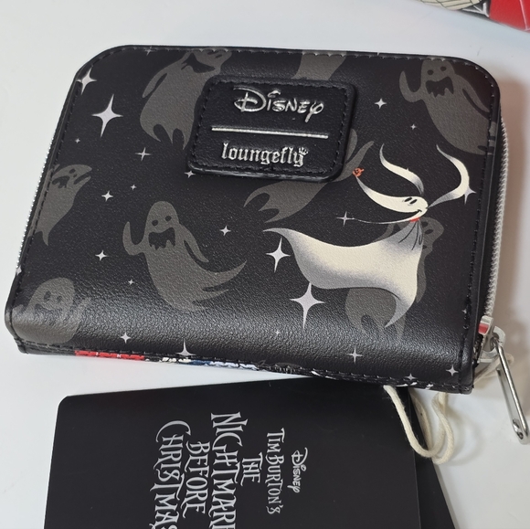 Loungefly Disney Nbc Nightmare Before Christmas Jack Sally Mini Backpack Wallet - Picture 8 of 8